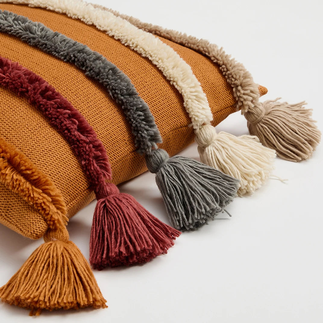 Veloura Fringe Accent Pillows