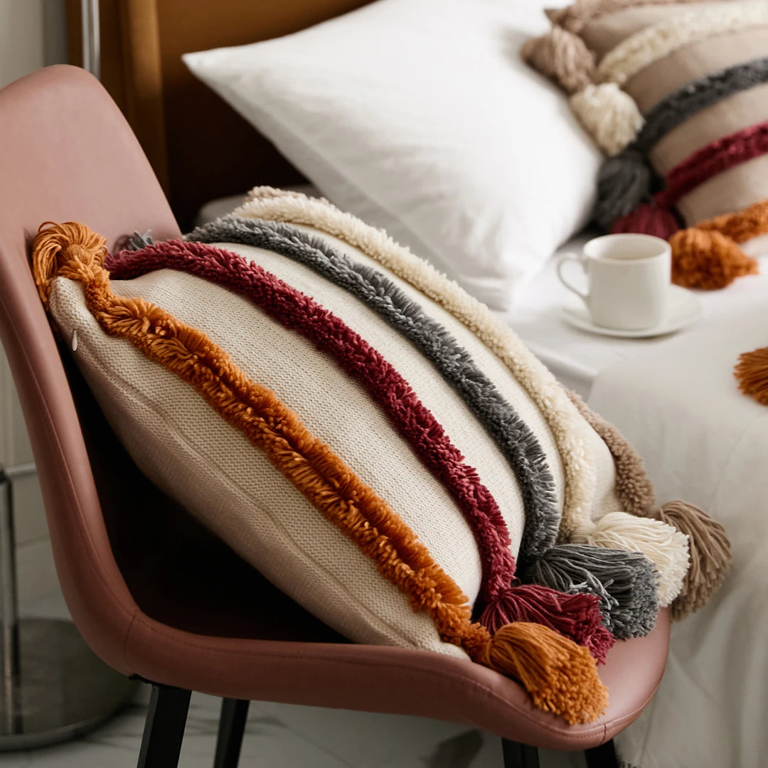 Veloura Fringe Accent Pillows