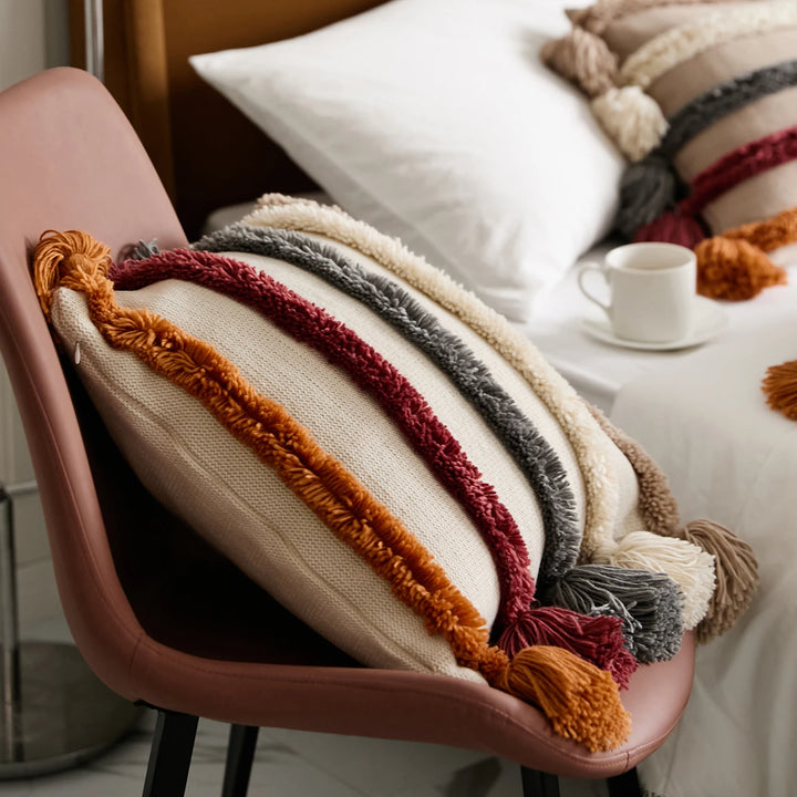 Veloura Fringe Accent Pillows