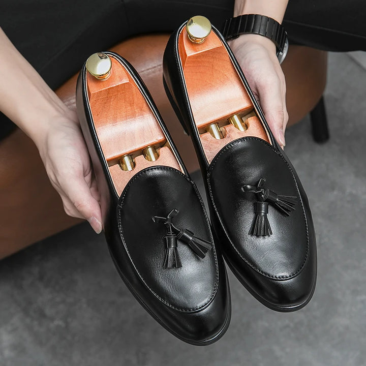 Belotti Alfan Leather Tassel Loafers