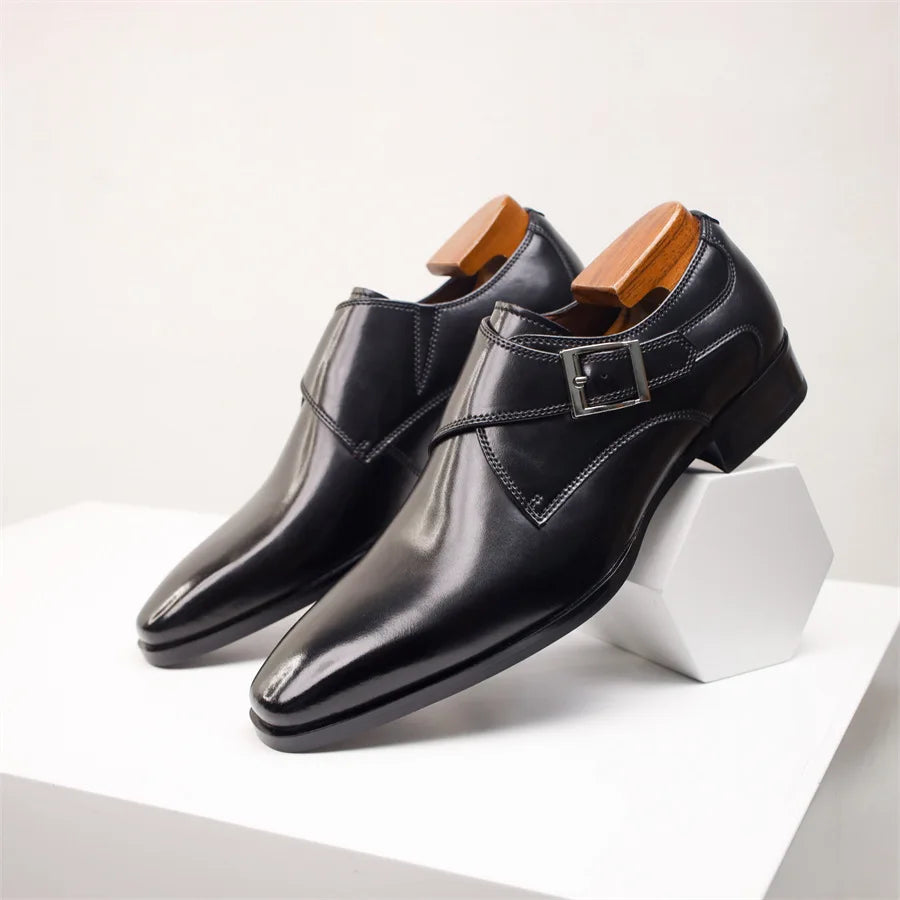 Christian Santoni Leather Dress Shoes