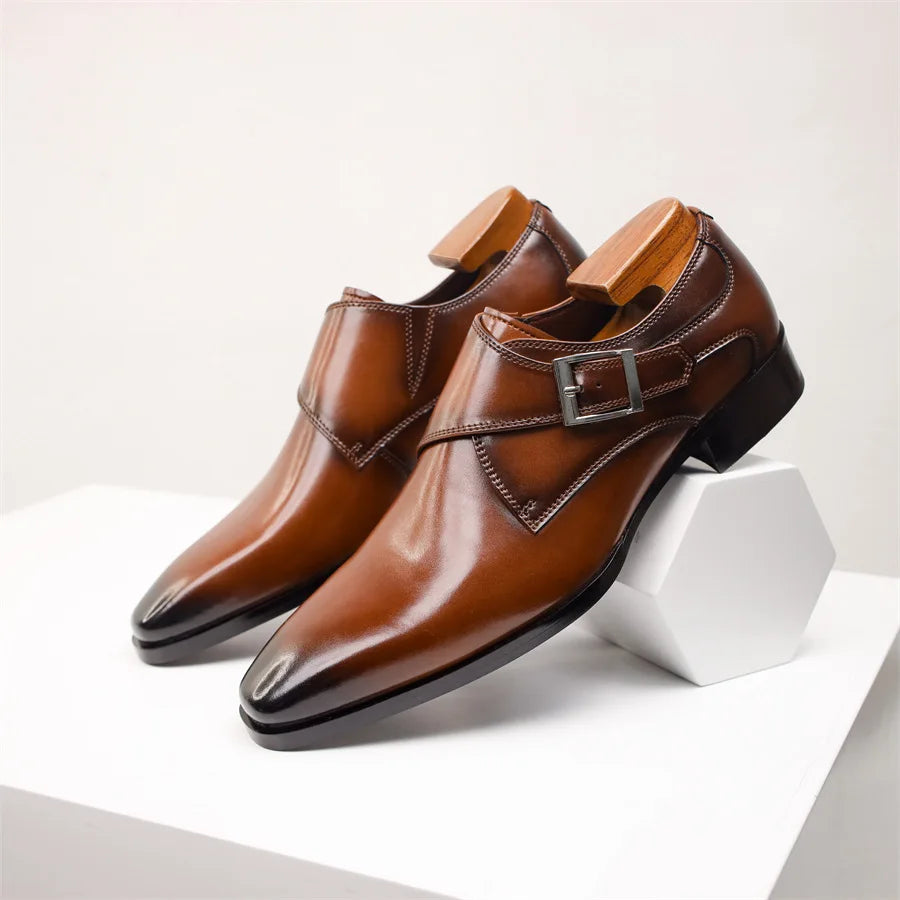 Christian Santoni Leather Dress Shoes