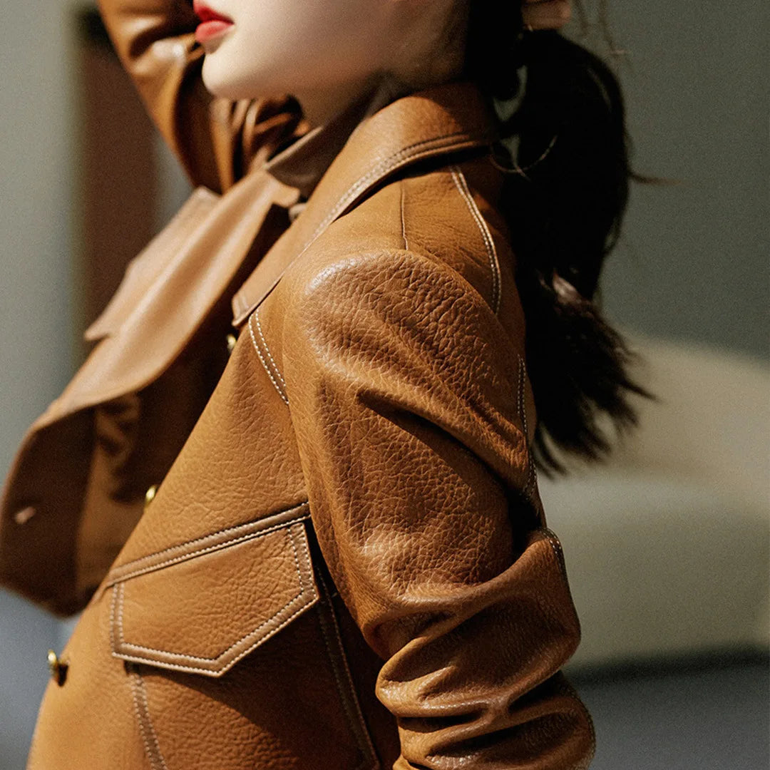 Mirabella Faux Leather Jacket